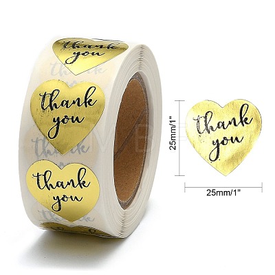 1 Inch Thank You Stickers DIY-G021-13C-1