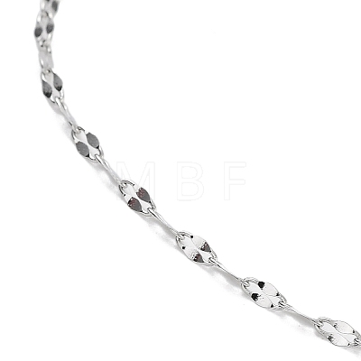 Ion Plating(IP) Adjustable 304 Stainless Steel Dapped Chain Necklaces NJEW-K270-02P-1