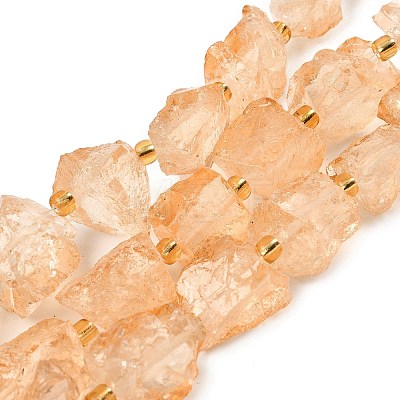 Raw Rough Natural Quartz Crystal Beads Strands G-Z131-J01-08-1