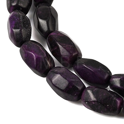 Natural Dyed White Jade(Imitation Charoite) Beads Strands GG-CBA0743-H02-1