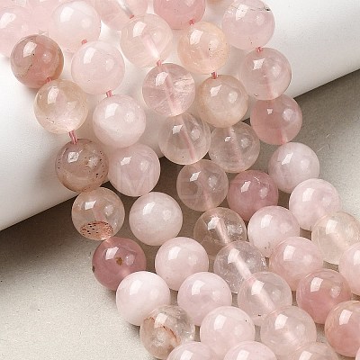 Natural Madagascar Rose Quartz Beads Strands G-B167-A08-10mm-1
