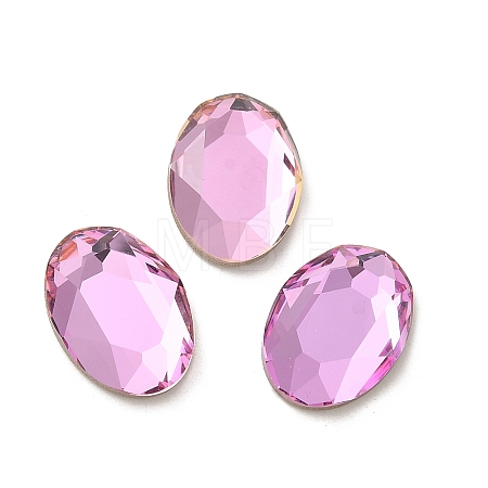 Glass Rhinestone Cabochons RGLA-P037-13A-D223-1