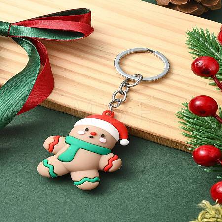 Christmas PVC Plastic Keychain KEYC-YW00088-03-1