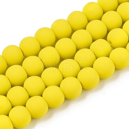 Opaque Glass Beads Strands GLAA-T032-P8mm-MD10-1