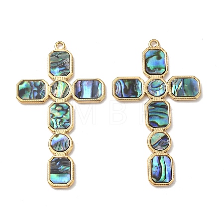 Natural Paua Shell Big Pendants SA-CBA11D7-18B-G-1