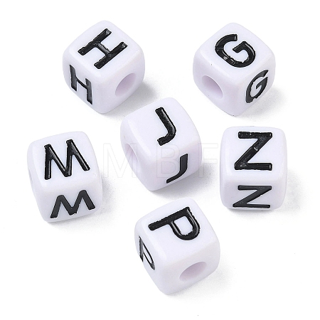 Opaque Acrylic European Beads MACR-K365-06A-1