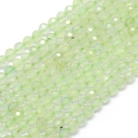 Natural Prehnite Beads Strands G-E411-25-2mm-1