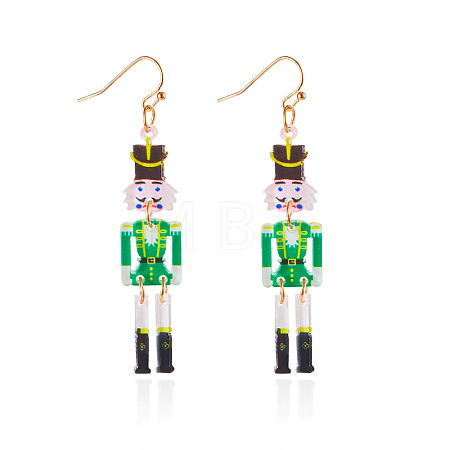 Christmas Theme Acrylic Human Dangle Earrings FS-WGA2E6F-05-1