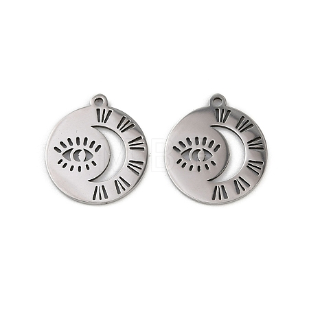 201 Stainless Steel Pendants STAS-U052-02A-P-1