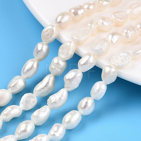 Natural Cultured Freshwater Pearl Beads Strands PEAR-N014-06B-1