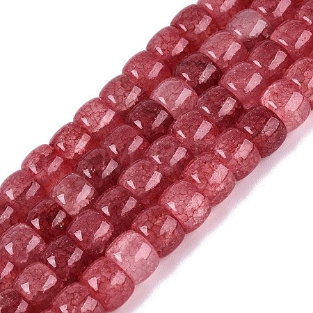 Ombre Effect Dyed Glass Beads Strands GLAA-Q106-05B-A09-1