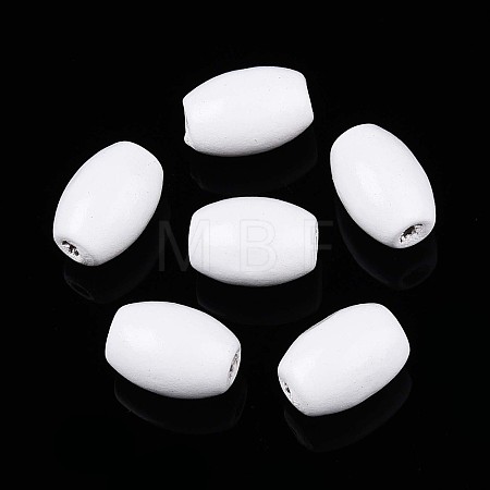 Spray Painted Schima Wood Beads WOOD-T032-29A-02-1