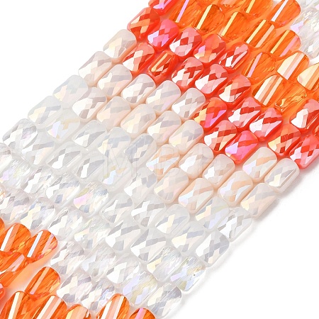 Electroplate Glass Beads Strands EGLA-D300-05-14-1