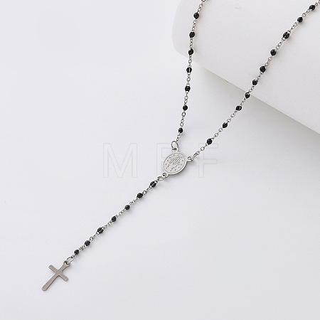 Vintage Resin Rosary Bead Necklaces XV4325-4-1