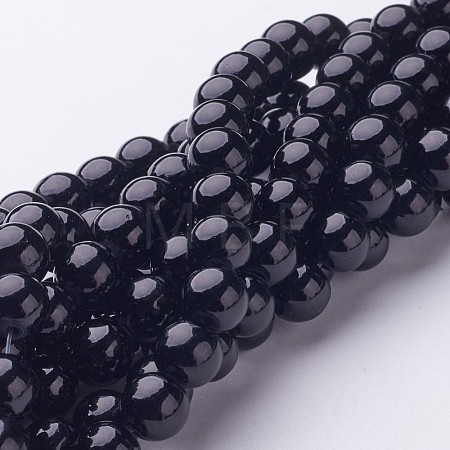 Natural Mashan Jade Round Beads Strands X-G-D263-8mm-XS32-1