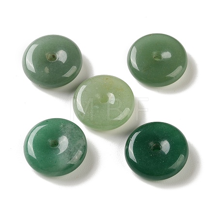 Natural Green Aventurine Chinese Safety Buckle Pendants G-B192-02B-1