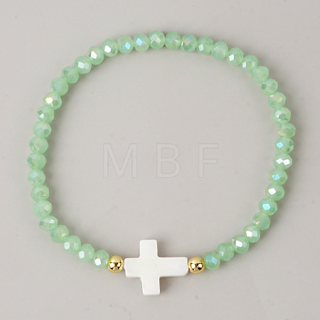 Bohemian Glass Beads Stretch Bracelets KO2121-13-1