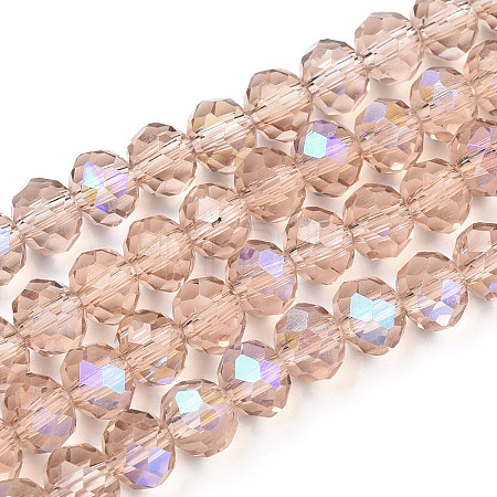 Electroplate Glass Beads Strands EGLA-A034-T3mm-L22-1