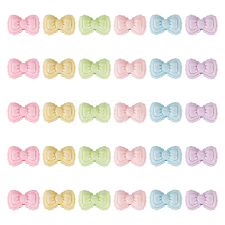 30Pcs Opaque Resin Decoden Cabochons RESI-TADJ0001-13B-1