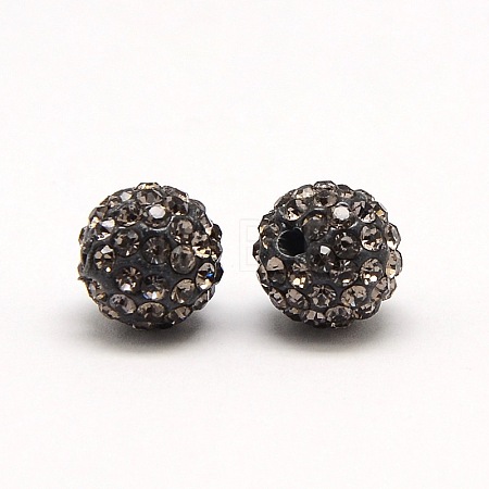 Polymer Clay Rhinestone Beads RB-A053-4mm-12-1