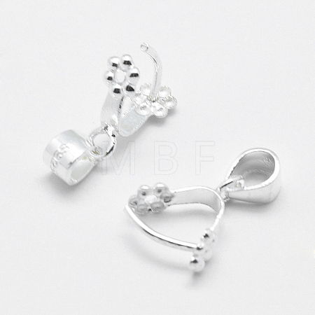 925 Sterling Silver Pendant Bails STER-E050-13S-1
