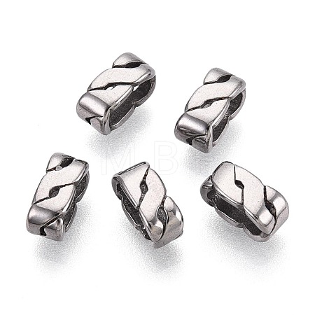 304 Stainless Steel European Beads STAS-T072-125AS-1