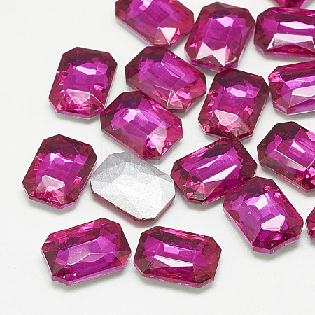 Pointed Back Glass Rhinestone Cabochons RGLA-T079-6x8mm-09-1