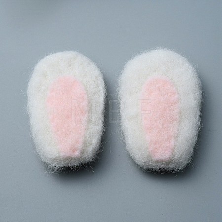 Felt Rabbit Ear Ornament Accessories FIND-WH0032-52A-1