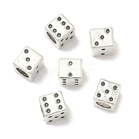 Tibetan Style Alloy European Beads TIBE-Q050-132AS-LF-1