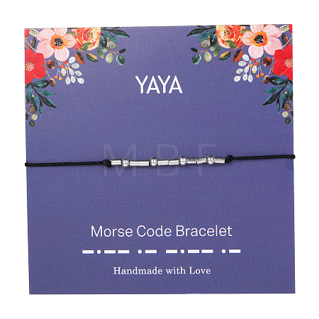 Yaya Morse Code Bracelets FS-WG6A0C8-04-1