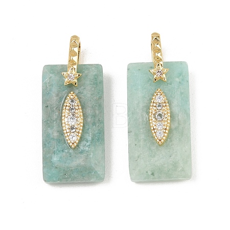 Natural Amazonite Faceted Pendants GG-CBA4154-06G-02-1