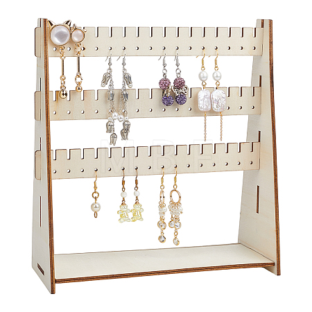 Wooden Earring Display Stands EDIS-WH0016-072-1