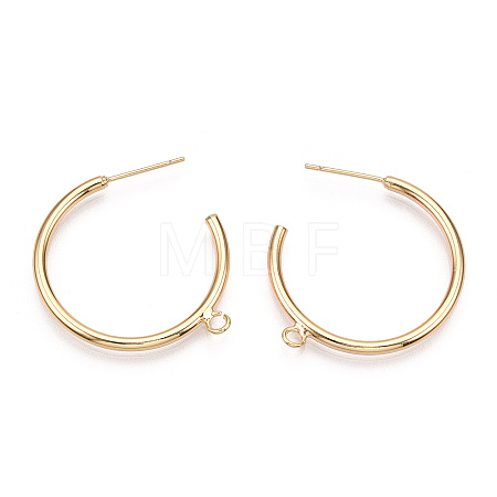 Brass Stud Earring Findings LS-KK-S345-031-1