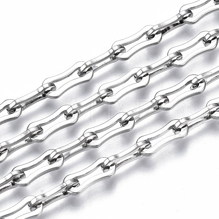 Tarnish Resistant 304 Stainless Steel Link Chains CHS-T003-14P-NF-1