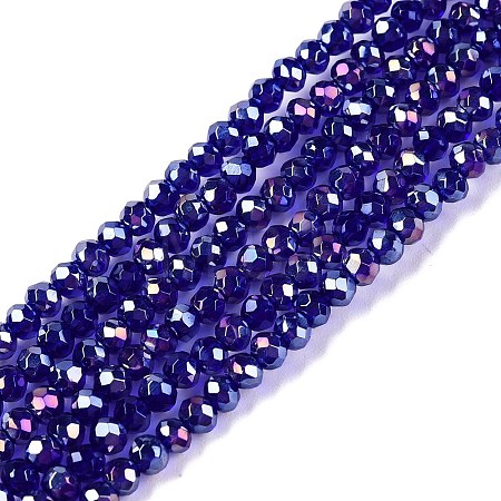 Electroplate Glass Beads Strands EGLA-A044-T2mm-B06-1