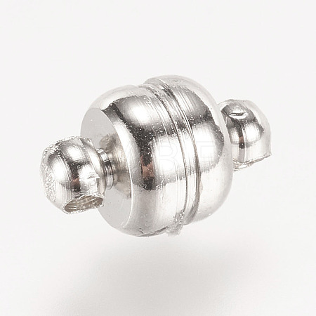 Brass Magnetic Clasps with Loops X-KK-H361-N-NR-1