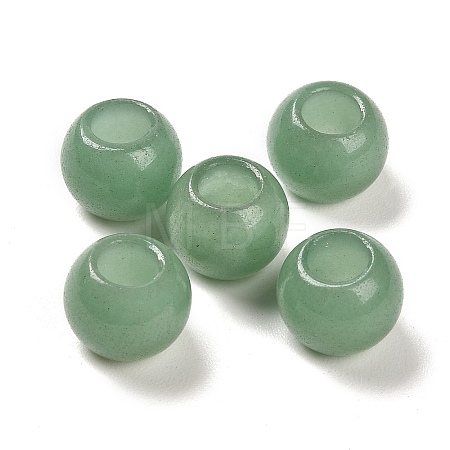Natural Green Aventurine European Beads X-G-R488-01N-1