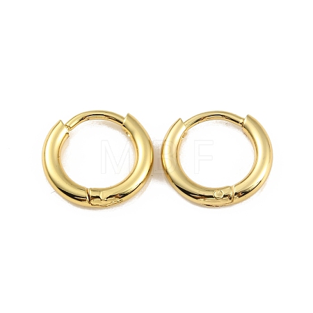 Ion Plating(IP) 304 Stainless Steel Huggie Hoop Earrings EJEW-M218-04A-G-1