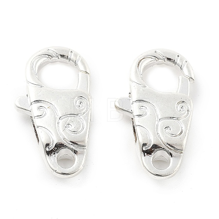 Brass Lobster Claw Clasps KK-R216-18C-S-1