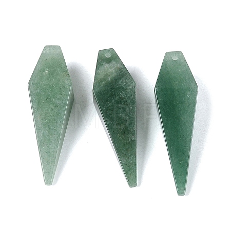 Natural Green Aventurine Pendants G-N362-22D-1