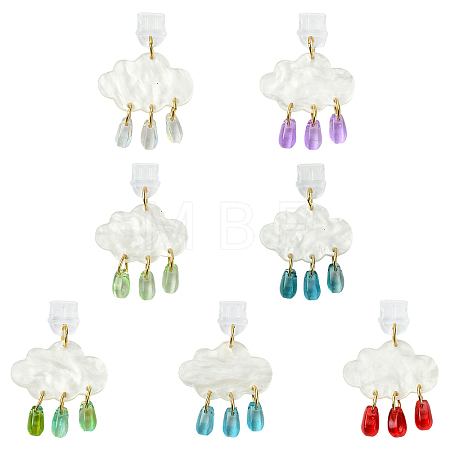 12Pcs 6 Colors PVC Mobile Dustproof Plugs HJEW-YW00502-1