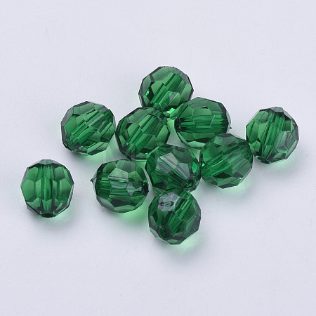 Transparent Acrylic Beads X-TACR-Q257-10mm-V17-1