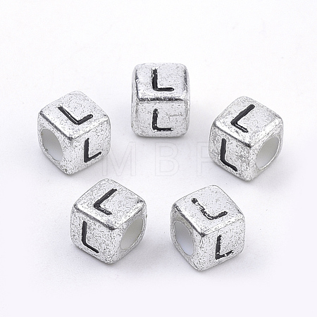 Plated Acrylic Beads PB43C9308-L-1