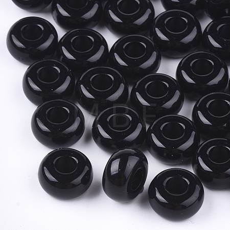 Opaque Acrylic European Beads X-SACR-T344-06A-1