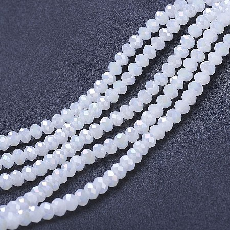 Electroplate Glass Beads Strands EGLA-A044-J8mm-B05-1