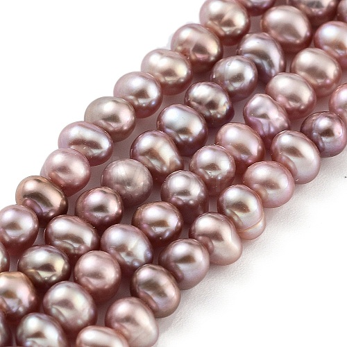 Natural Cultured Freshwater Pearl Beads Strands PEAR-C003-10E-1
