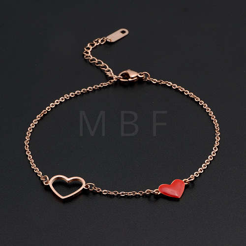 Titanium Steel Charm Anklets WGE3F25-16-1