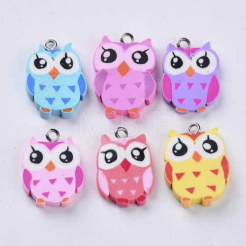 Handmade Polymer Clay Pendants CLAY-S093-32-1