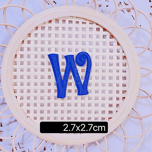 Computerized Embroidery Cloth Self Adhesive Patches FIND-TAC0002-02W-1