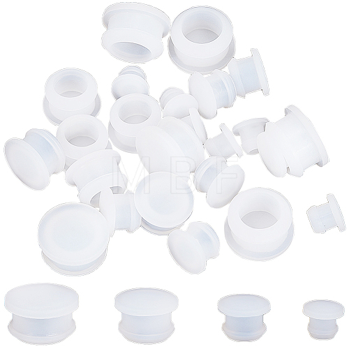 Gorgecraft 24Pcs 4 Style Silicone Bottle Seal Plug AJEW-GF0008-11B-1